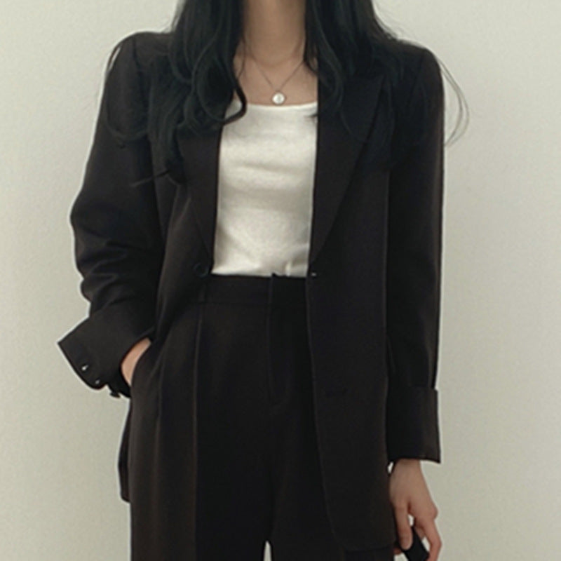 Elegante tweedelige blazer set dames – Elara