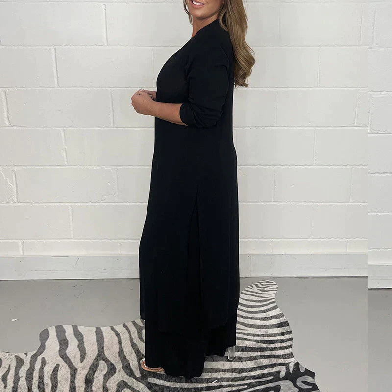 Elegante tweedelige set met een lange tuniek - Amara