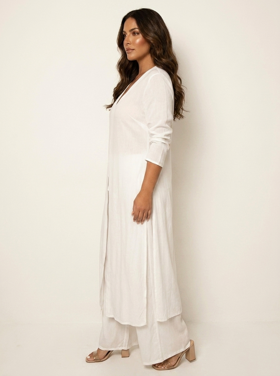 Elegante tweedelige set met een lange tuniek - Amara