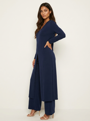 Elegante tweedelige set met een lange tuniek - Amara