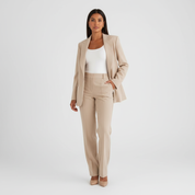 Elegante blazer & pantalon damespak met moderne pasvorm