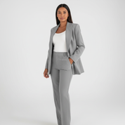 Elegante blazer & pantalon damespak met moderne pasvorm