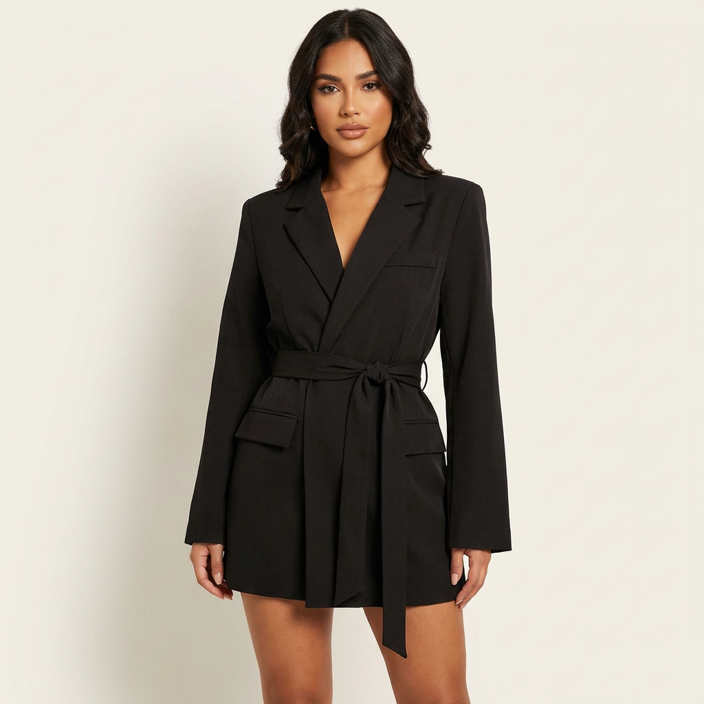 Elegante blazerjurk met ceintuur – Livia