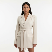 Elegante blazerjurk met ceintuur – Livia