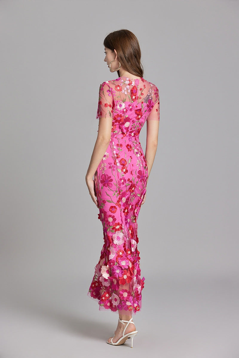 Elegante bloemen maxi jurk – Geerke
