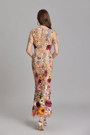 Elegante bloemen maxi jurk – Geerke