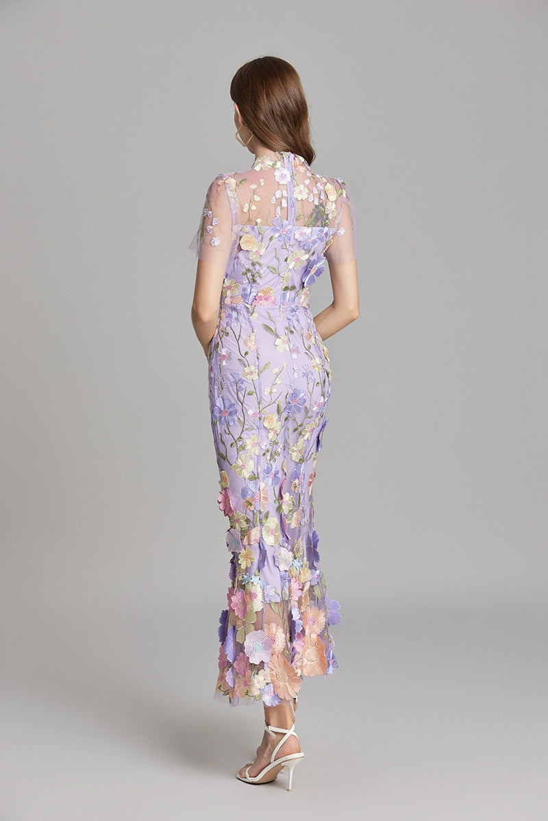 Elegante bloemen maxi jurk – Geerke