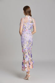 Elegante bloemen maxi jurk – Geerke