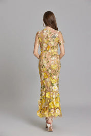 Elegante bloemen maxi jurk – Geerke