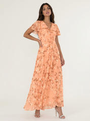 Elegante bloemenprint maxi jurk - Céleste