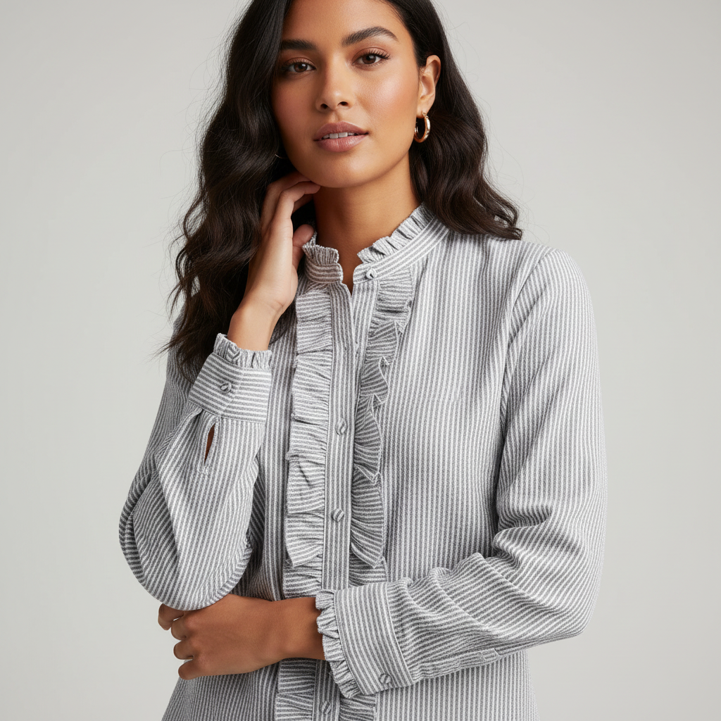 Elegante blouse met verfijnde details en tijdloze uitstraling