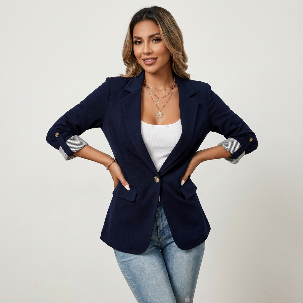 Elegant women's blazer with a fitted silhouette