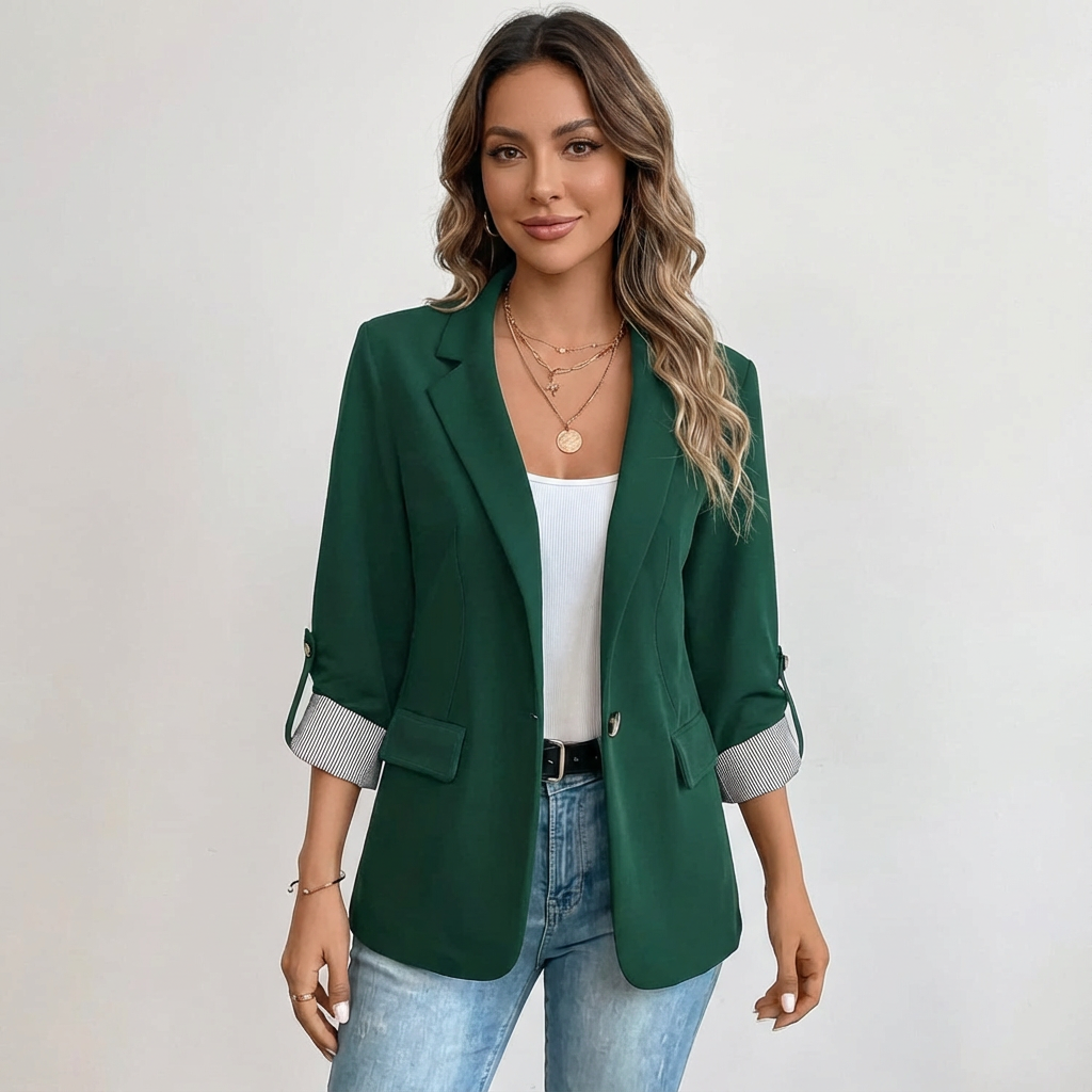 Elegant women's blazer with a fitted silhouette