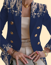 Elegante damesblazer met bloemenaccent – Valentina