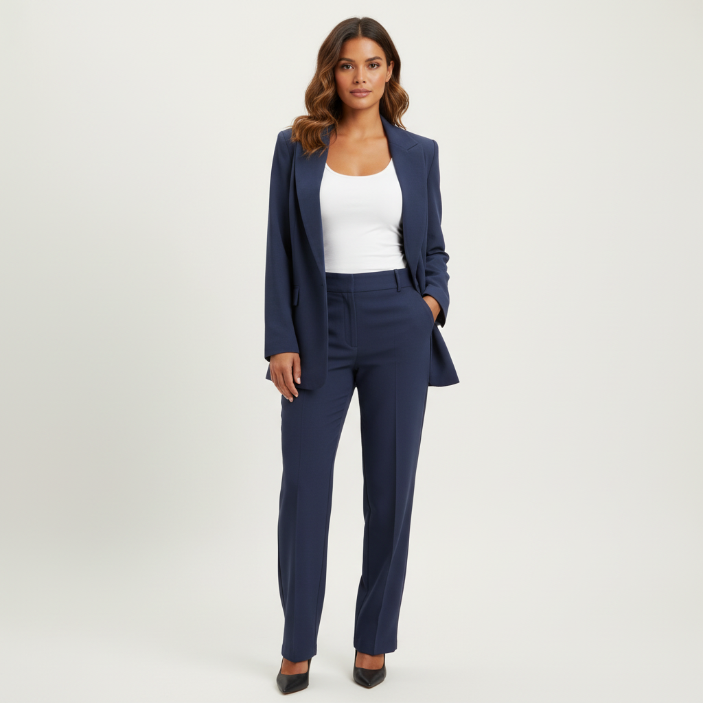 Elegant women's blazer and trousers set – Amara