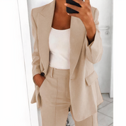 Elegante dames blazer met broek set – Amara