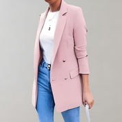 Elegante dames blazer met driekwart mouwen – Camille