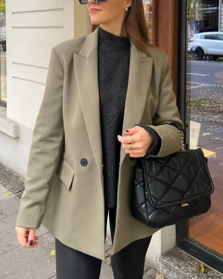 Elegante dames blazer met dubbele knoopsluiting - Celestine