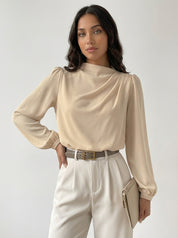 Elegante damesblouse met hoge hals - Hera