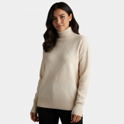 Elegante dames coltrui met ribstructuur - Alizée