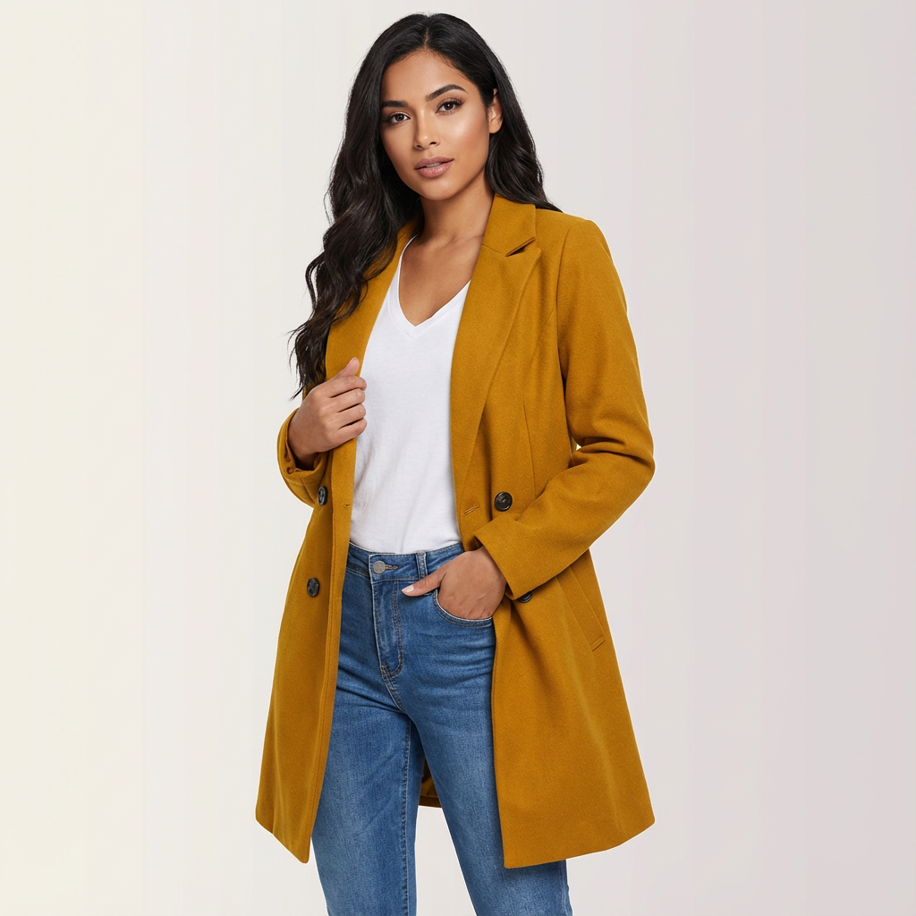 Elegant women's coat with a timeless fit – Celeste