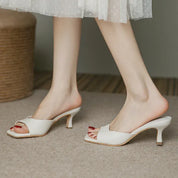 Elegante dames muiltjes met lage hak – Victoria