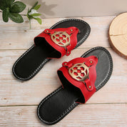 Elegante dames slippers met goud detail – Aveline