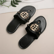 Elegante dames slippers met goud detail – Aveline