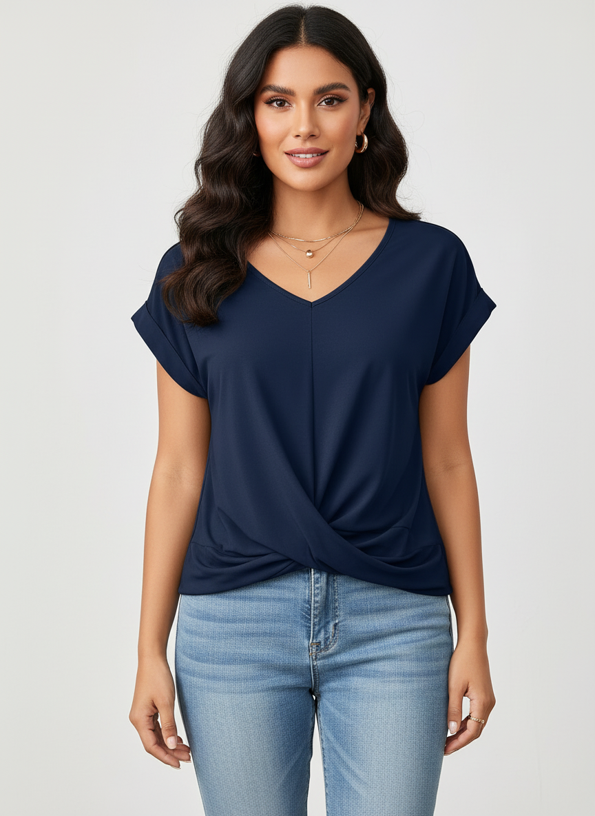 Elegante dames top met V-hals – Fleur