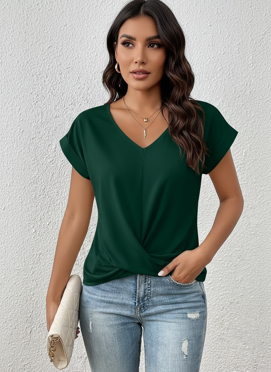 Elegante dames top met v-hals - Alessia