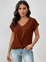 Elegante dames top met v-hals - Alessia