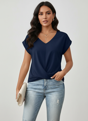 Elegante dames top met v-hals - Alessia