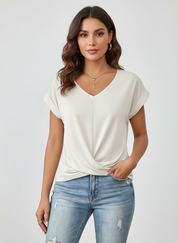 Elegante dames top met v-hals - Alessia