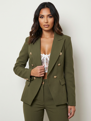 Elegante dames tweedelige blazer- en pantalonset
