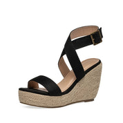 Elegante espadrille sleehak sandalen – Anna