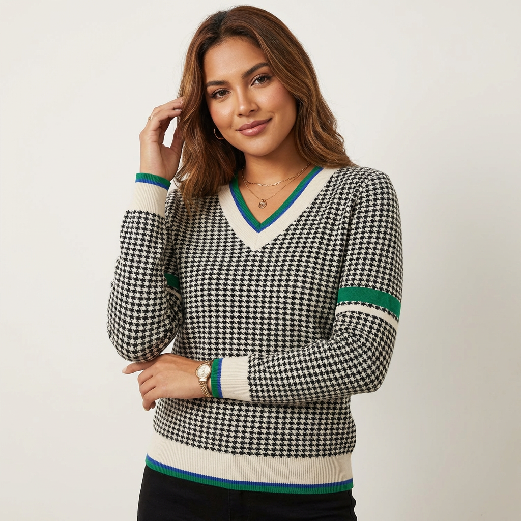 Elegante gebreide dames trui  – Donna