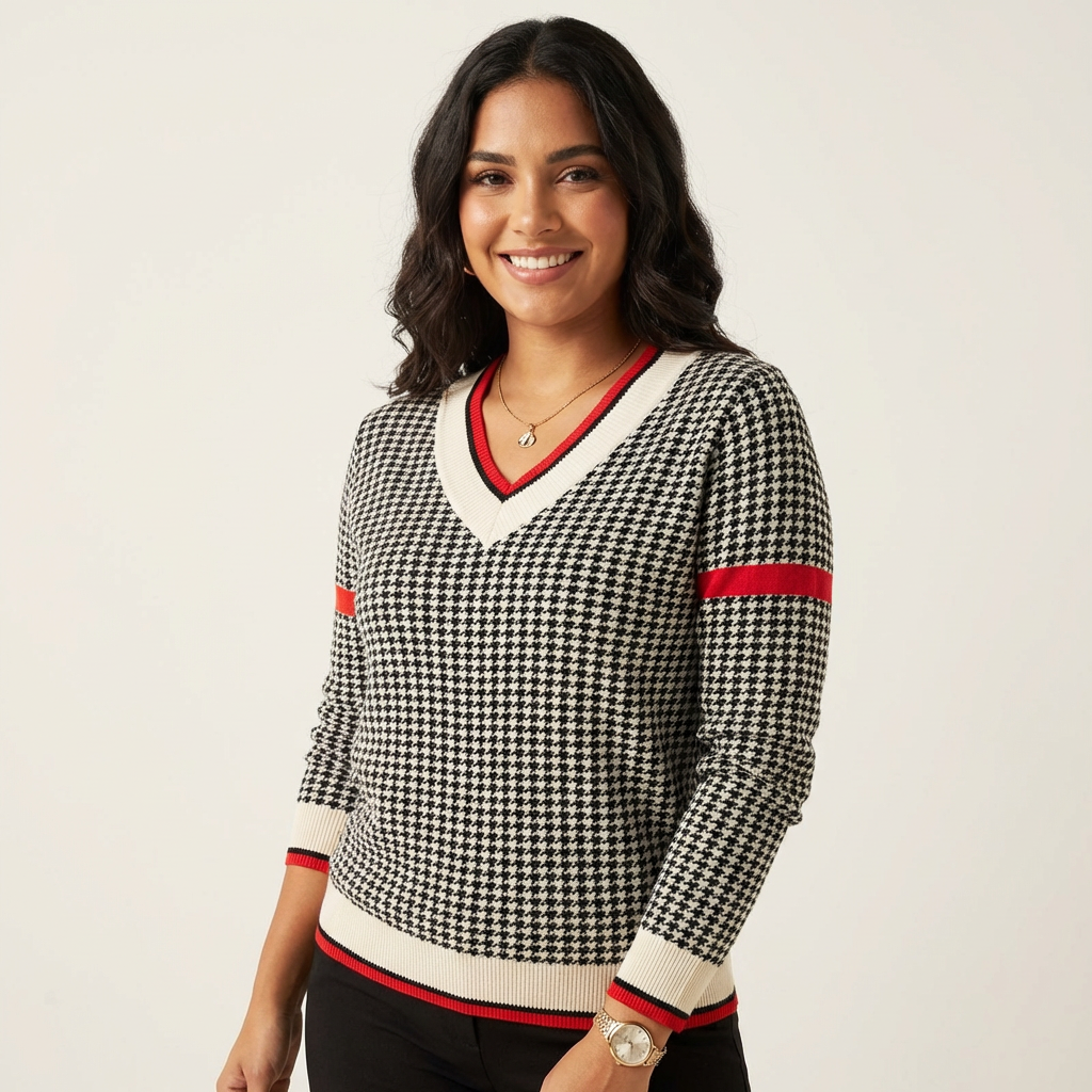 Elegante gebreide dames trui  – Donna