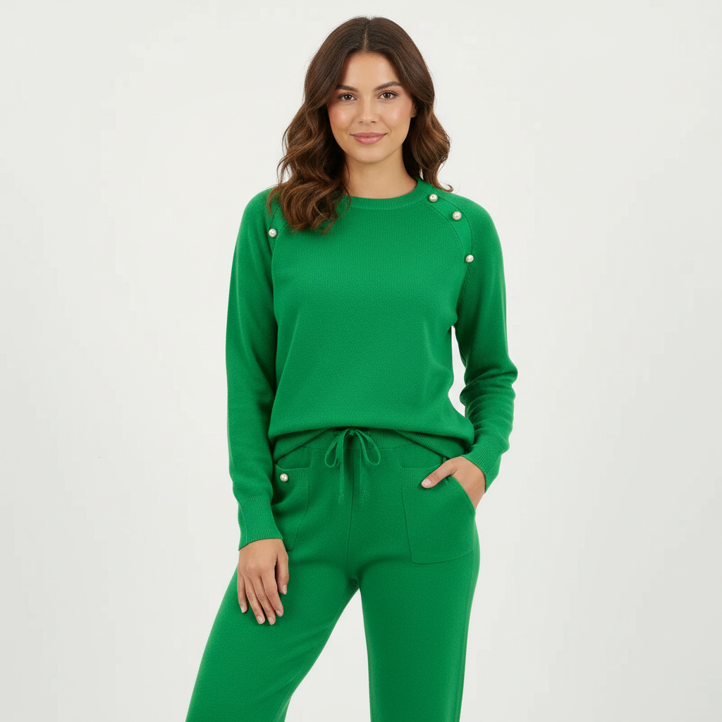 Zachte gebreide lounge set dames – Amélie