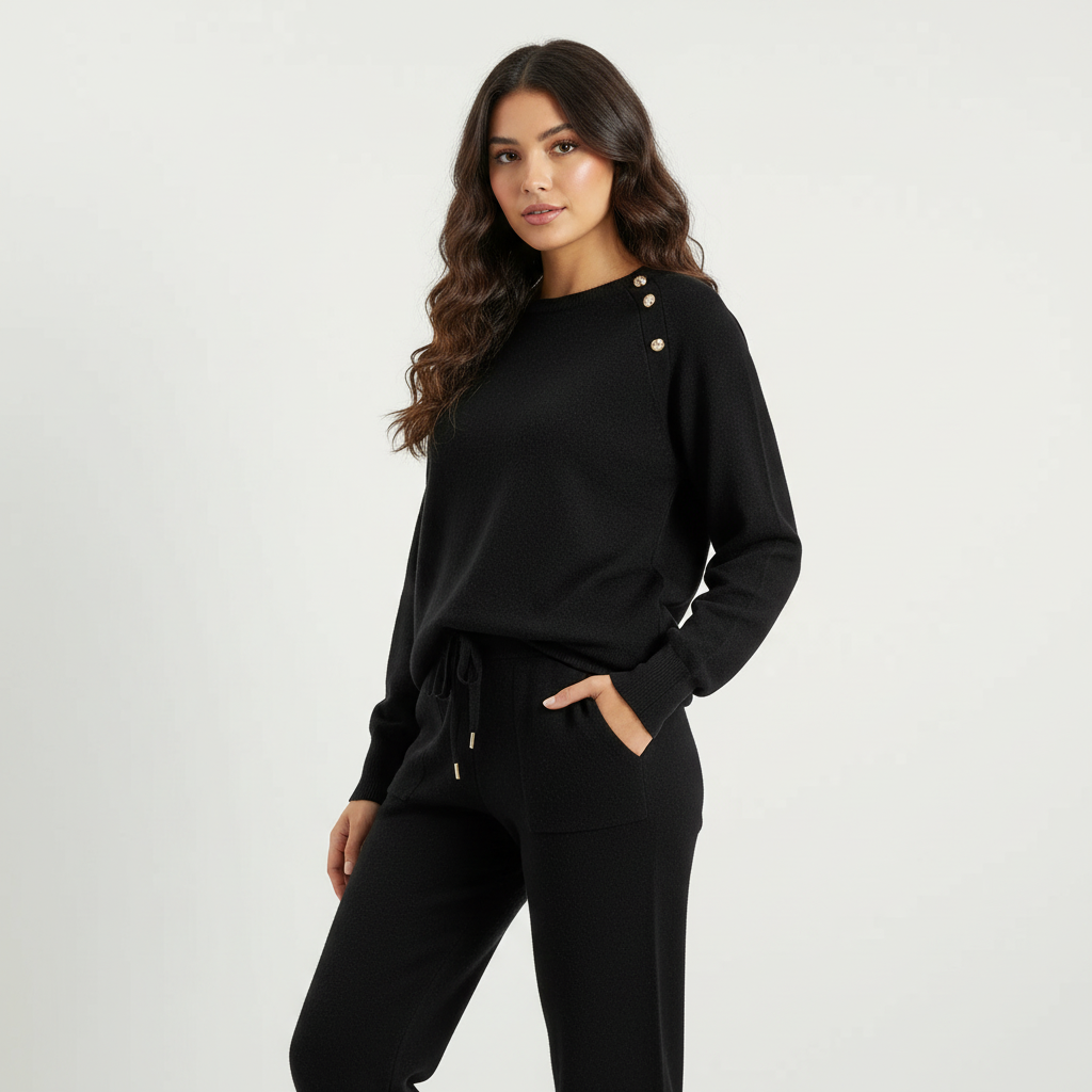 Zachte gebreide lounge set dames – Amélie