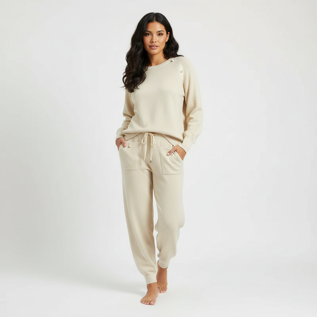 Zachte gebreide lounge set dames – Amélie