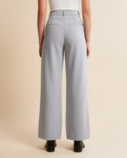 Elegante high waist damesbroek met wijde pijpen