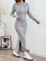 Elegante hoodie maxi jurk – Iris