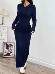 Elegante hoodie maxi jurk – Iris