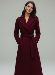 Elegante lange damesmantel