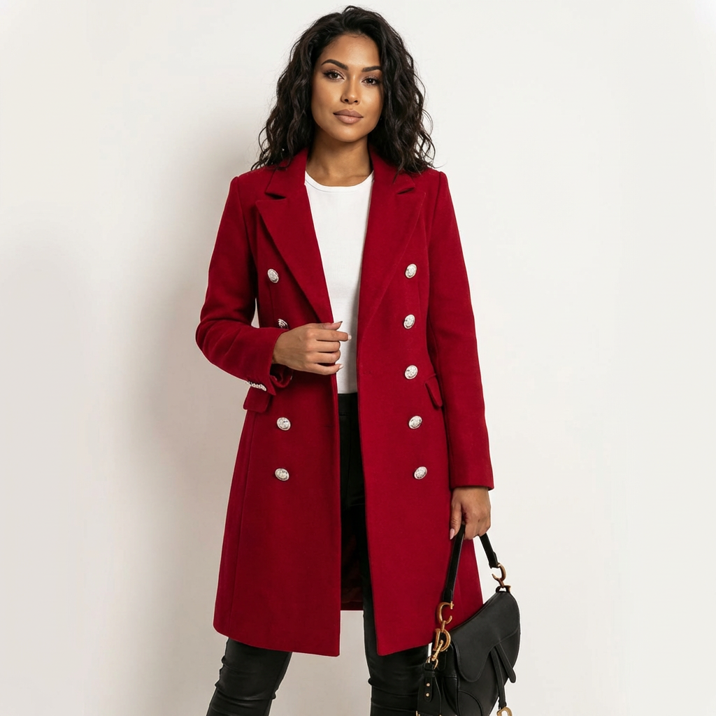 Elegante lange dames mantel – Celeste