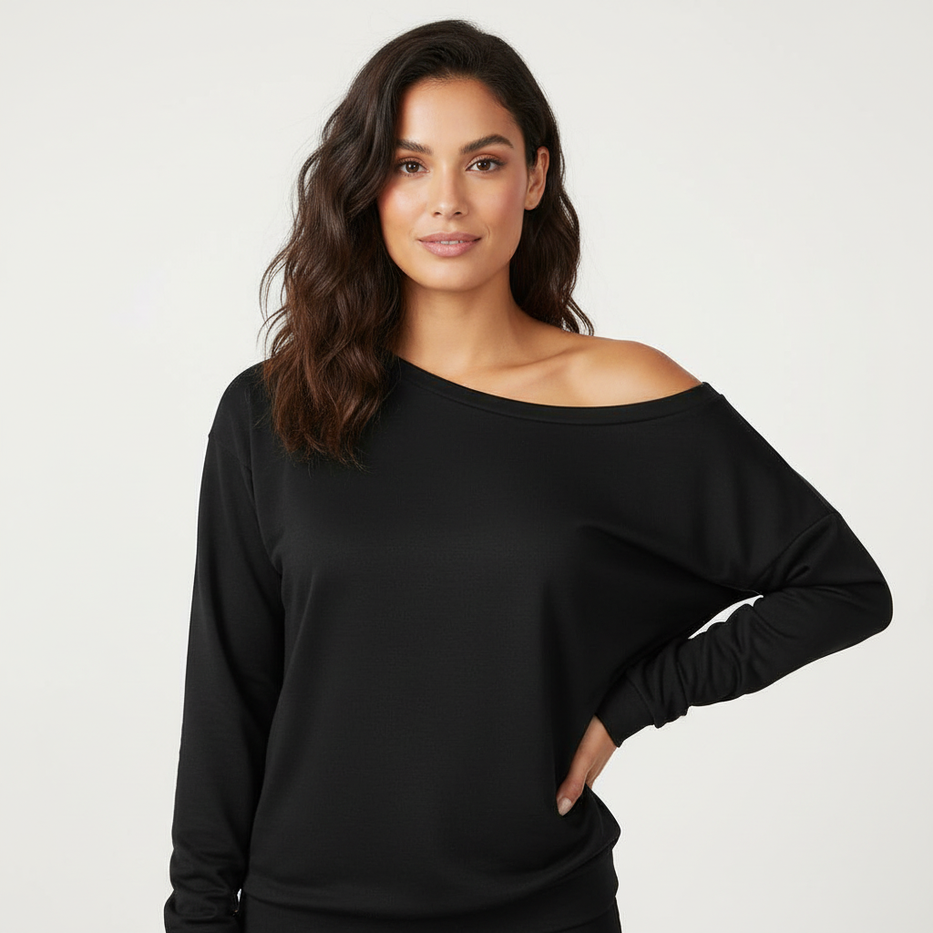 Elegante off-shoulder sweater – Elin