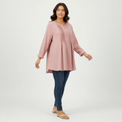 Elegante plissé dames blouse – Elodie