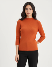 Elegante ribgebreide dames top – Clara