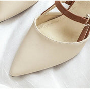 Elegante slingback pumps met blokhak – Aurélia