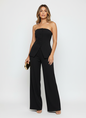 Elegante strapless pantalon set – Mirelle